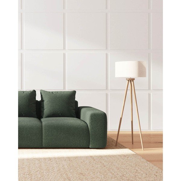 Zelená pohovka z textilie bouclé 287 cm Feiro – MESONICA-image-3