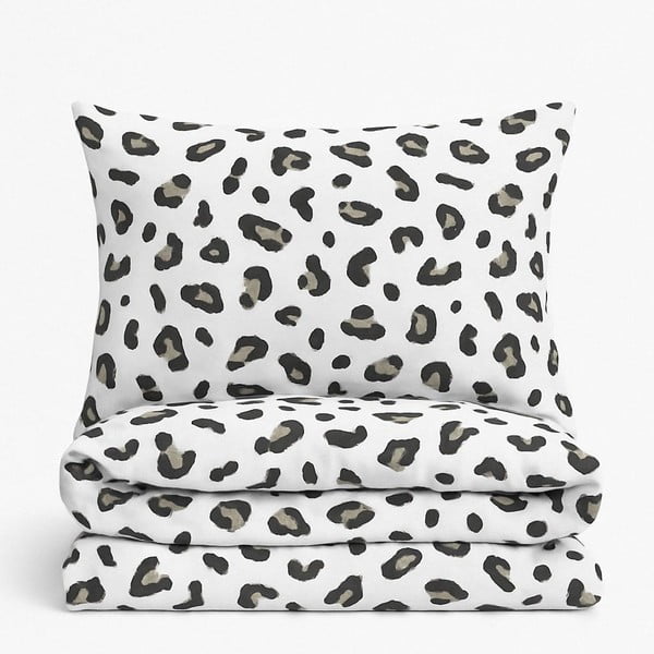 Bílo-šedé povlečení na jednolůžko/prodloužené s prostěradlem/3dílné 160x220 cm Modern – Mila Home-image-4