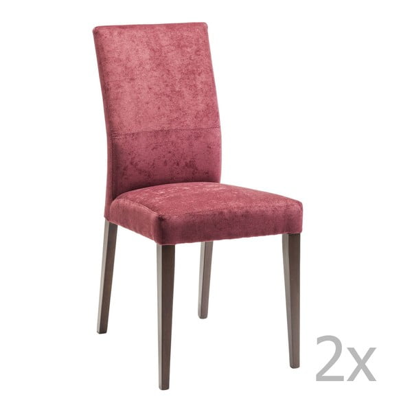 Sada 2 židli ve vínové barvě Kare Design Mara Berry