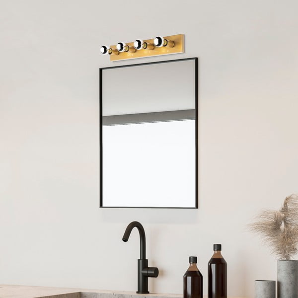 Nástěnné svítidlo ve zlaté barvě Mirro – Opviq lights-image-1