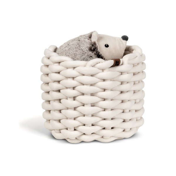 Látkový košík ø 21x17 cm Peach Skin Round S – Bigso-image-4