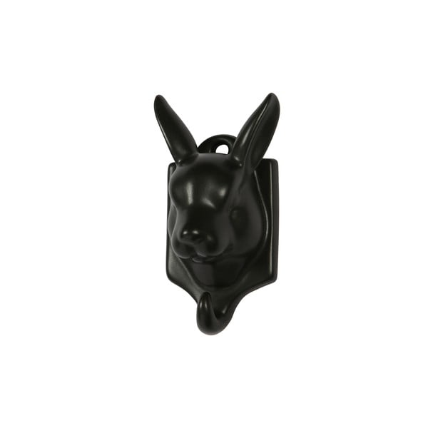 Černá porcelánová závěsná dekorace WOOOD Nona Hare-image-1