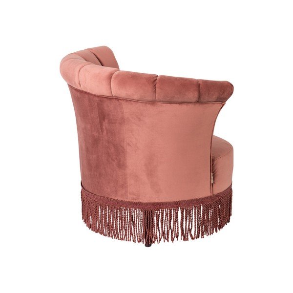 Růžové křeslo Dutchbone Flarir-image-4