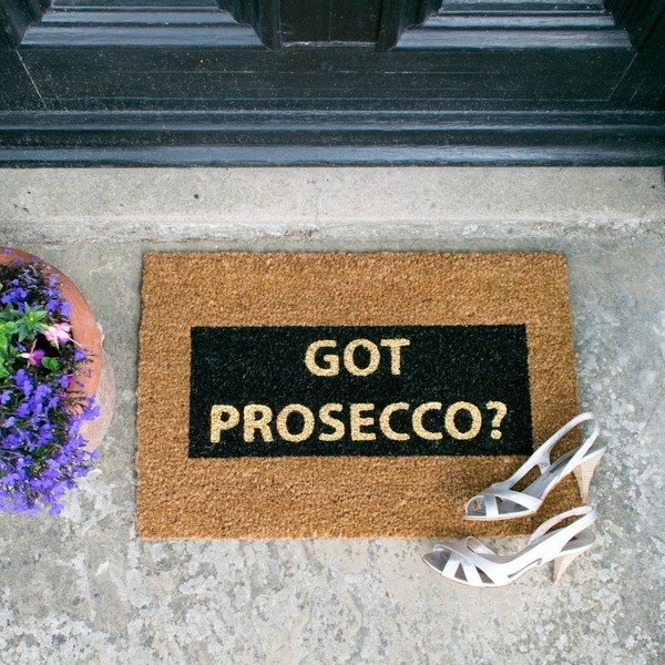 Rohožka z přírodního kokosového vlákna Artsy Doormats Got Prosecco Glitter, 40 x 60 cm-image-1