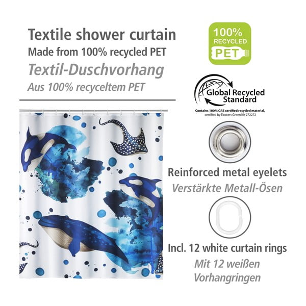 Sprchový závěs 200x180 cm Aquaris – Wenko-image-2