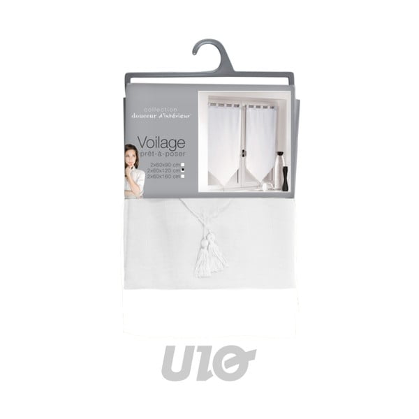 Bílé voálové záclony v sadě 2 ks 60x120 cm Voiline – douceur d'intérieur-image-3