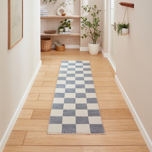 Modrý běhoun 60x230 cm Baltimore – Think Rugs-image-1