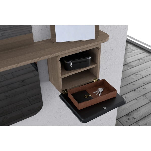 Předsíňová sestava v dekoru dubu v antracitovo-přírodní barvě One More Look – UMAGE-image-1