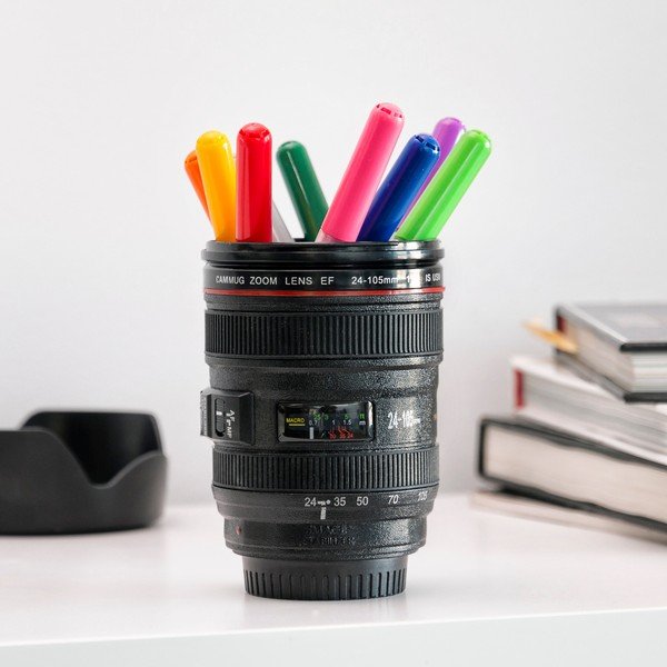 Černý multifunkční cestovní hrnek InnovaGoods Lens, 400 ml-image-4