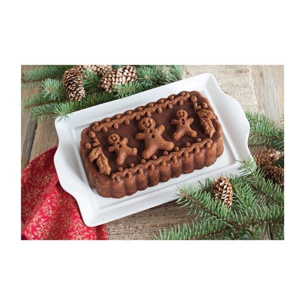 Forma na chlebíček ve stříbrné barvě Nordic Ware Gingerbread Family, 1,4 l-image-2