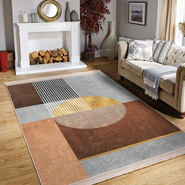 Šedo-hnědý koberec 160x230 cm – Mila Home-image-1