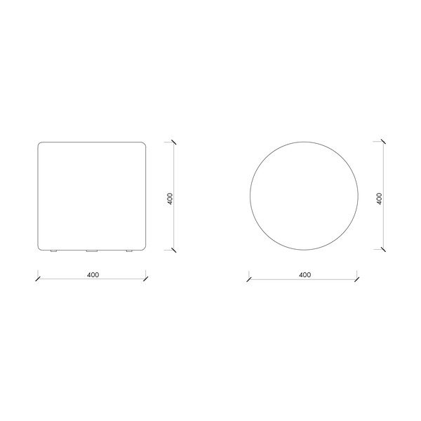 Šedý vlněný taburet Folk – noo.ma-image-4