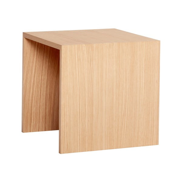 Odkládací stolek z dubového dřeva Hübsch Less, 40 x 40 cm-image-4