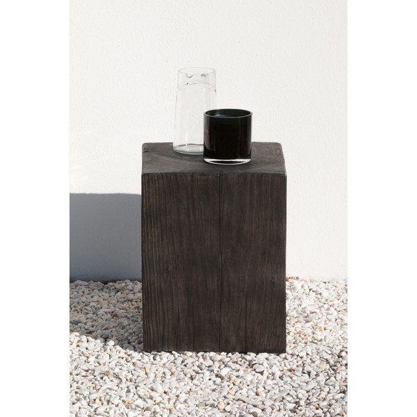 Šedý zahradní odkládací stolek Ezeis Ecotop, 35 x 35 cm-image-1