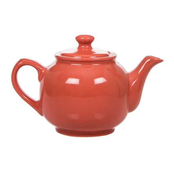 Korálově červená kameninová konvice Kaleidos Teapot