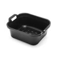 Černý plastový lavor se dvěma uchy Addis, 39 x 32 x 14 cm