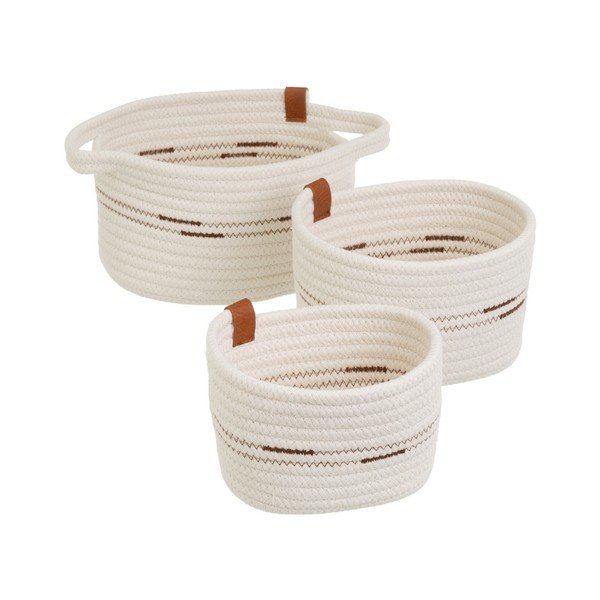 Látkové košíky v sadě 3 ks 30x18x14 cm – Casa Selección