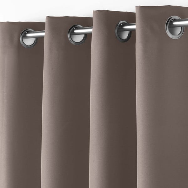 Hnědý závěs 140x180 cm Essentiel – douceur d'intérieur-image-1