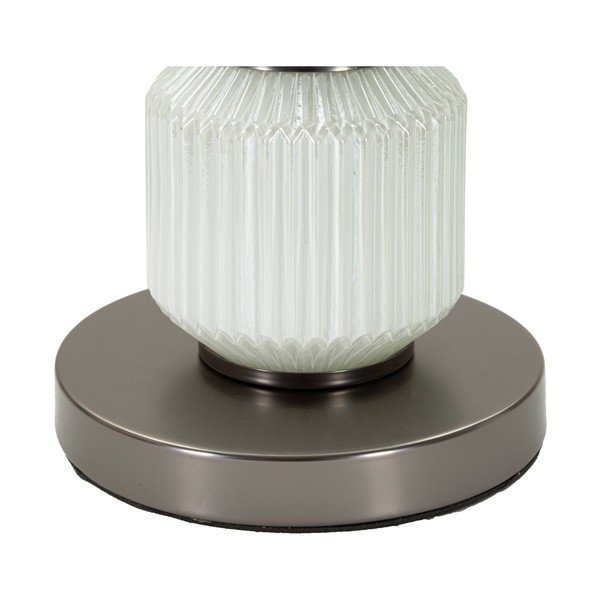 Šedá stolní lampa s textilním stínidlem (výška 57 cm) Bright – Mauro Ferretti-image-3