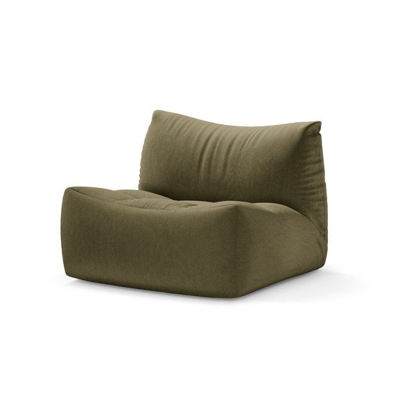 Khaki sametový polštář na sezení Tove – Micadoni 