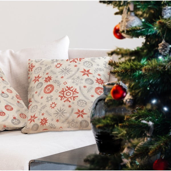 Vánoční polštář s bavlněným povlakem Butter Kings Snowflake Frost, 45 x 45 cm-image-1
