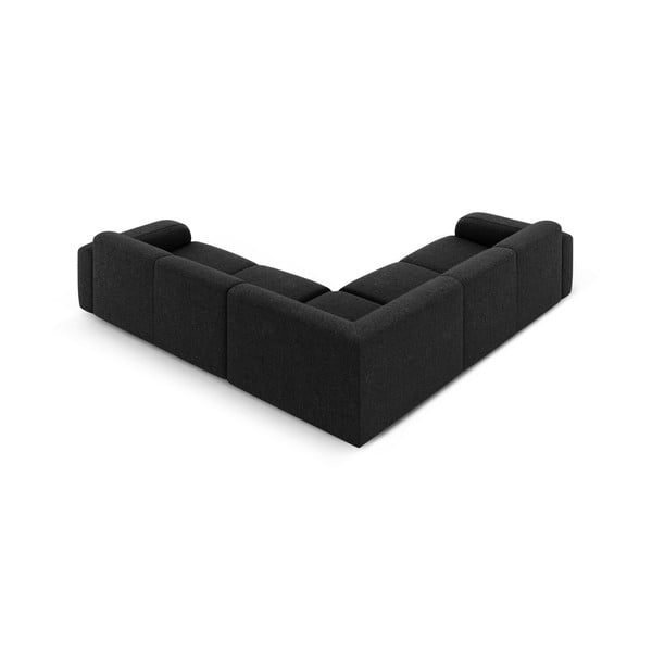 Černá rohová pohovka (variabilní roh/do L) Molino – Micadoni Home-image-3