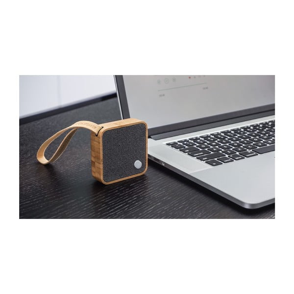 Světle hnědý bluetooth reproduktor Gingko Square-image-3