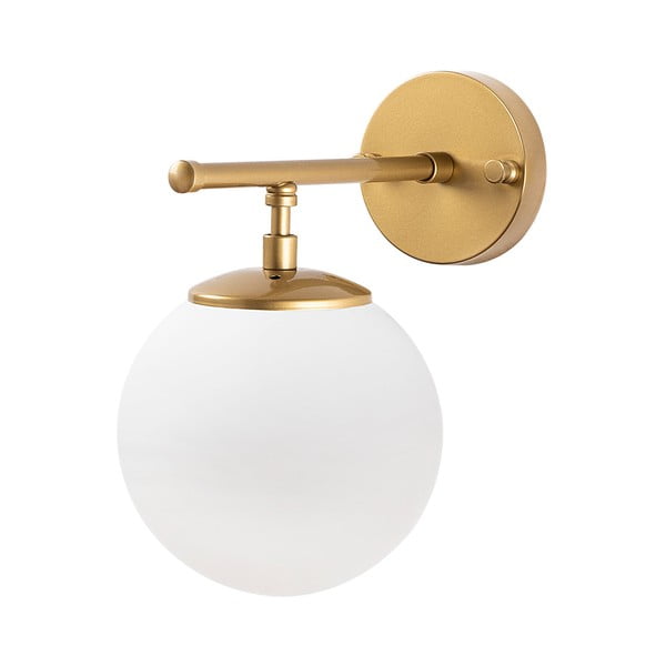 Nástěnné svítidlo v bílo-zlaté barvě Roe – Opviq lights