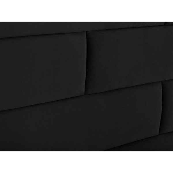 Černé čelo postele Cosmopolitan Design New York, šířka 140 cm-image-3