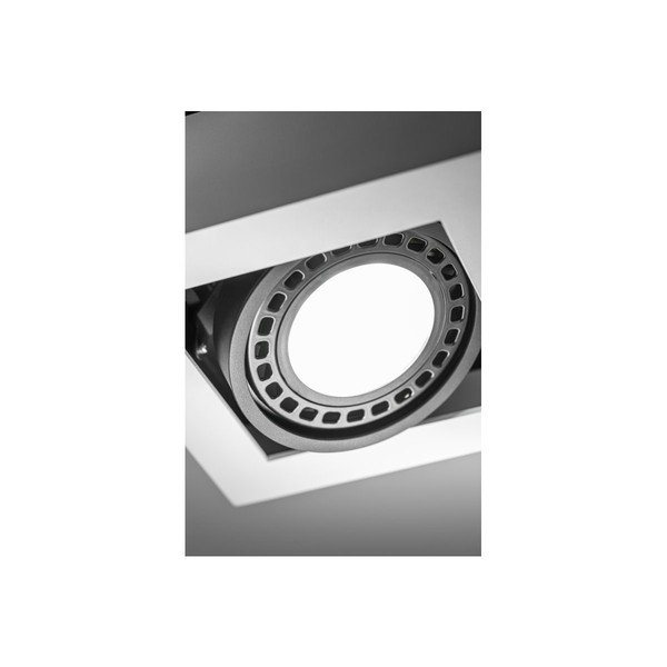 Bílé stropní svítidlo s kovovým stínidlem 18,5x18,5 cm Loid – GTV-image-3