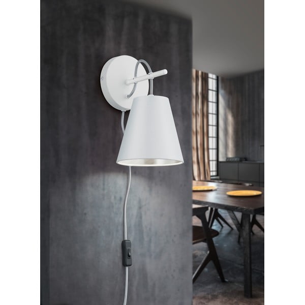 Bílé nástěnné svítidlo ø 15 cm Andreus – Trio-image-1