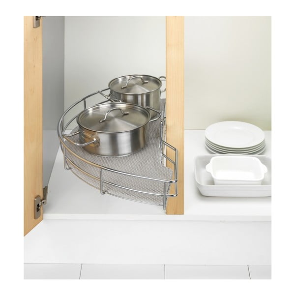 Šedá protiskluzová podložka do zásuvky Wenko Anti Slip Mat 380, 150 x 50 cm-image-4