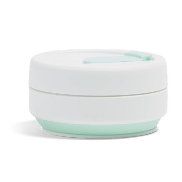 Bílo-zelený skládací cestovní hrnek Stojo Pocket Cup Mint, 355 ml-image-1