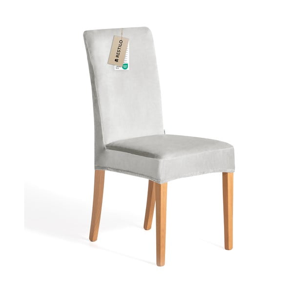 Světle šedé napínací potahy v sadě 4 ks na židli 48 cm Sento – Restilo-image-3