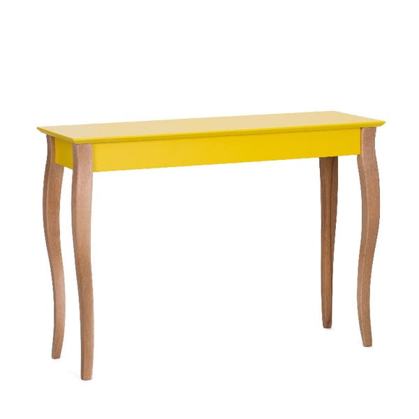 Žlutý odkládací konzolový stolek Ragaba Dressing Table, 105 x 74 cm