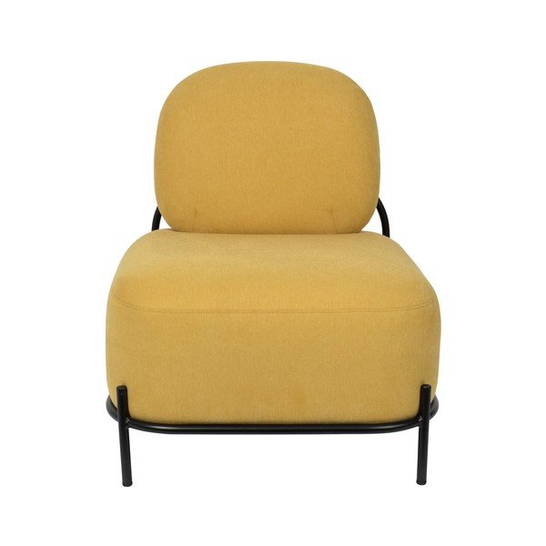 Žluté křeslo White Label Polly-image-2