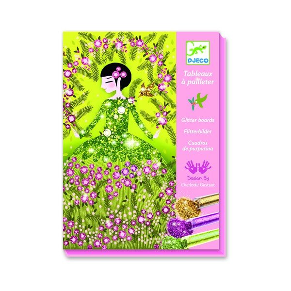 Dětská kreativní sada pískování Djeco Třpytivé tanečnice-image-3