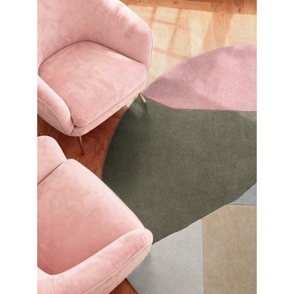 Ručně tkaný vlněný kulatý koberec ø 200 cm Westminster Curzon – Ted Baker-image-3