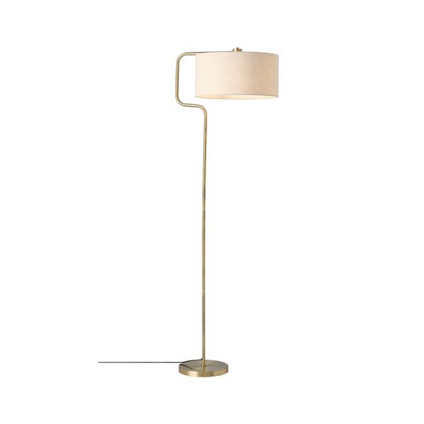 Krémová/v mosazné barvě látková stojací lampa (výška 160 cm) Josho – Ellos Home-image-3