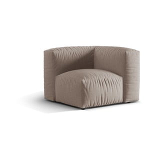 Béžový modul pohovky (variabilní roh) Martina – Micadoni Home