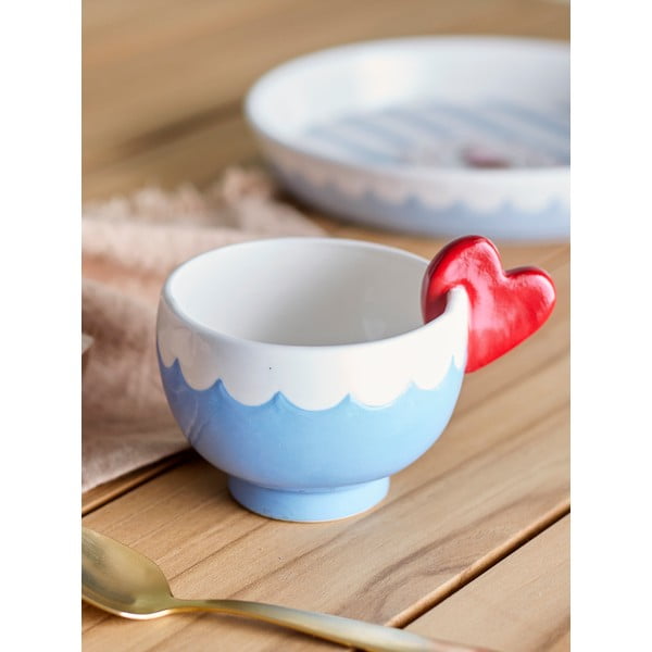 Světle modrý šálek z kameniny 220 ml Lively – Bloomingville-image-1