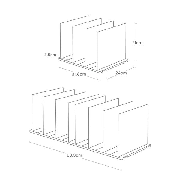 Plastové organizéry do skříně na kabelky v sadě 2 ks Smart – YAMAZAKI-image-3