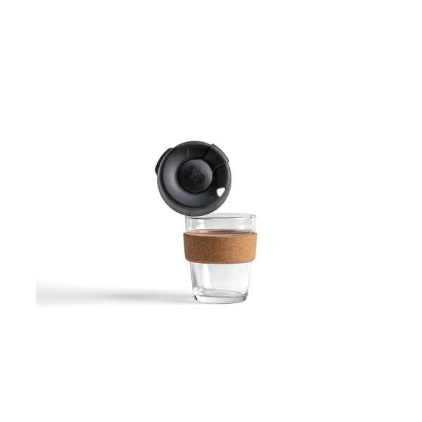 Černo-hnědý cestovní hrnek 340 ml Brew Cork Black M – KeepCup-image-1