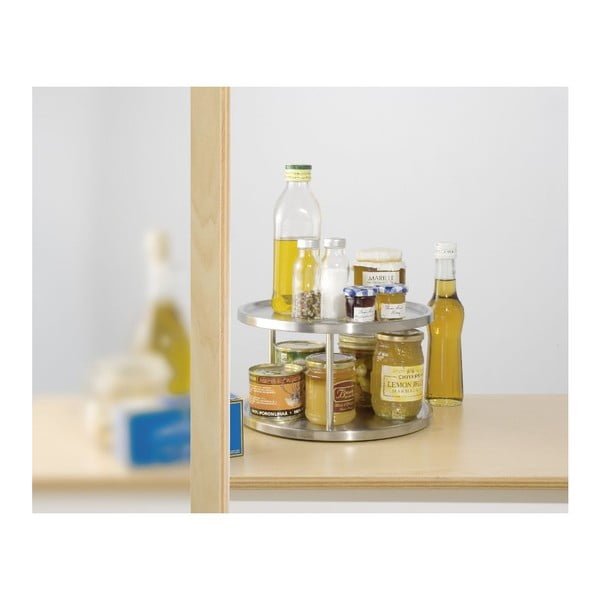 Otočný tác z nerezové oceli Wenko Turn Duo, ø 26,5 cm-image-3