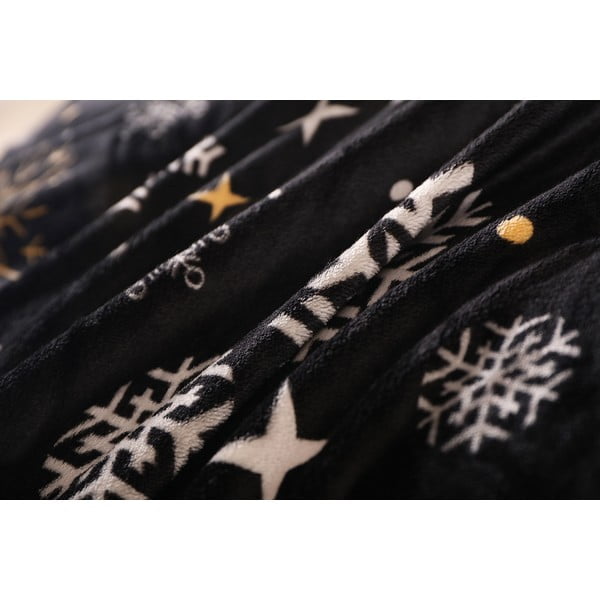 Černé povlečení na jednolůžko z mikroplyše 140x200 cm – My House-image-4