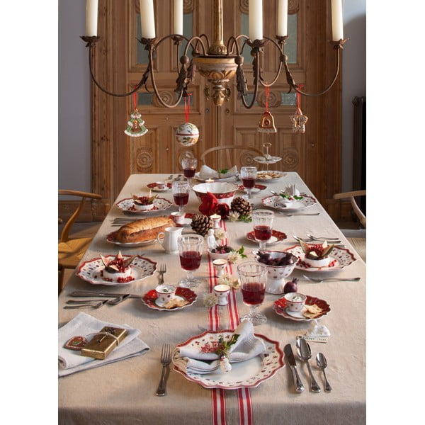 Bílo-červená porcelánová vánoční mísa Toy's Delight Villeroy&Boch, ø 14,8 cm-image-2