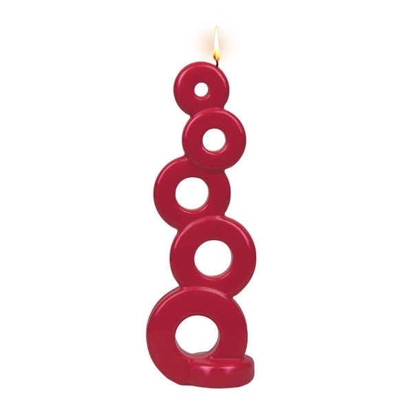 Červená svíčka Alusi Soma, 5,5 hodiny hoření
