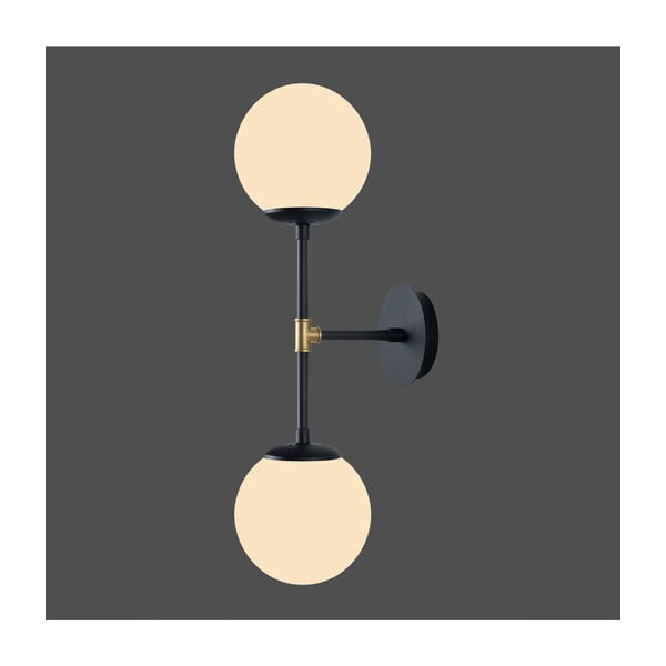 Černé nástěnné svítidlo Squid Lighting Kruva, délka 58 cm-image-1