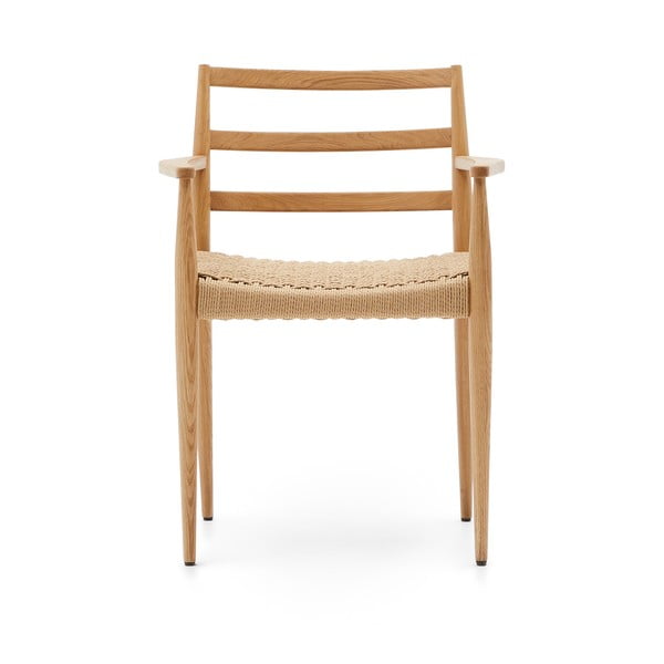 Jídelní židle z dubového dřeva v přírodní barvě v sadě 2 ks Analy – Kave Home-image-4