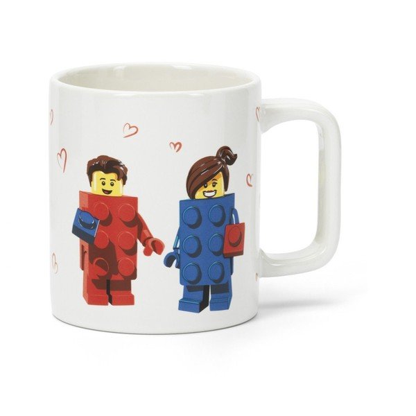 Bílý keramický dětský hrnek 300 ml Love – LEGO®